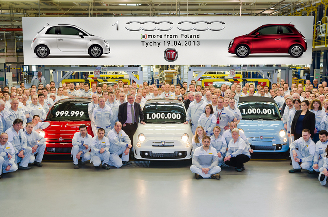Fiat produz o 500 na fábrica polaca de Tychy desde 2007 Fiat produz o 500 na fábrica polaca de Tychy desde 2007
