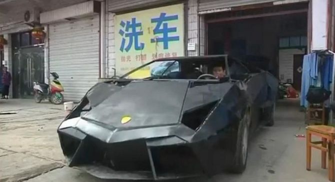 Chinês cria Lamborghini Reventon com peças antigas