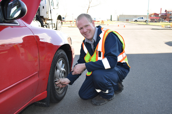 Check tyre pressures