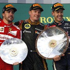 Raikkonen took the first win of the F1 season