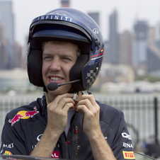 Atrás de Vettel conseguimos ver Manhattan