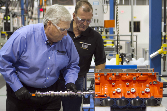 Hendrick was supervised along the way during the engine building process