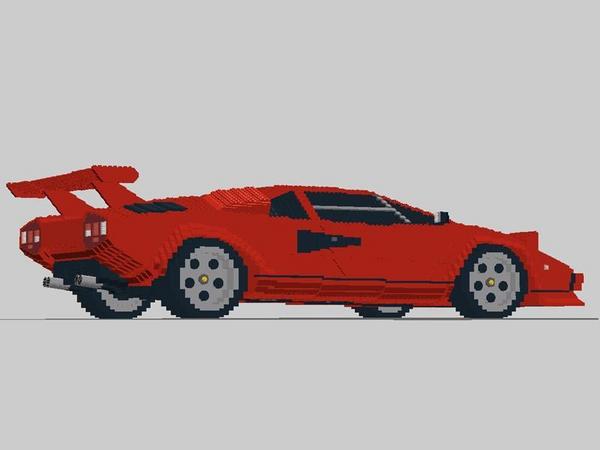  Alemão constrói Lamborghini Countach em Lego