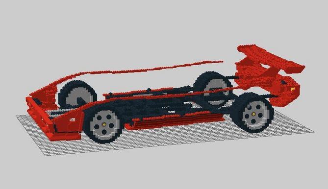 German Man Builds Massive Lamborghini Countach from Lego