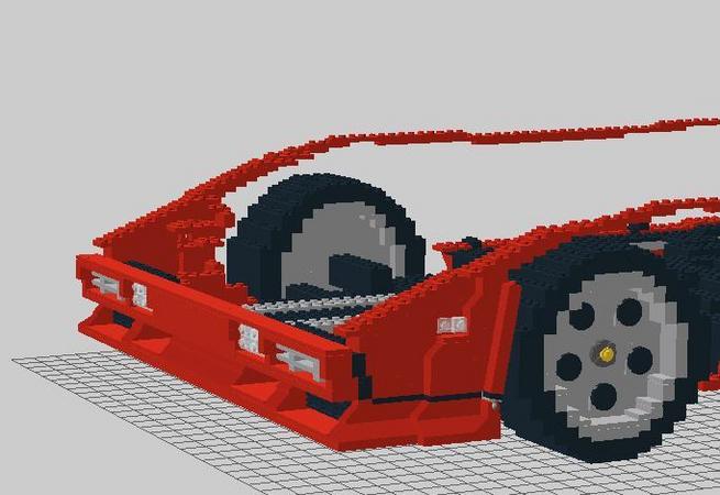 German Man Builds Massive Lamborghini Countach from Lego