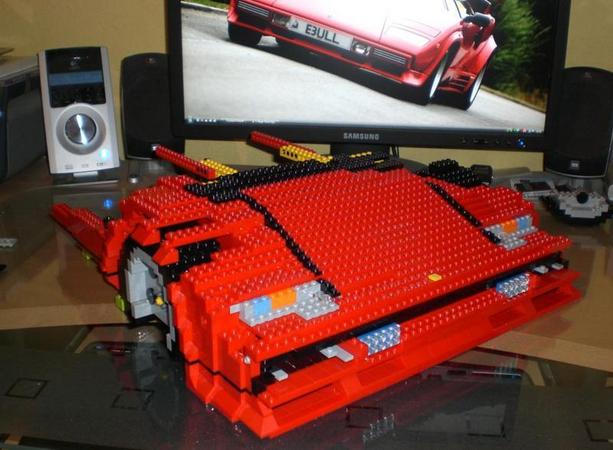 German Man Builds Massive Lamborghini Countach from Lego