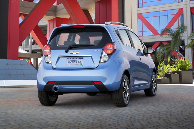 Chevy Spark Offers Inexpensive City Car with Motorcycle-tinged Interior