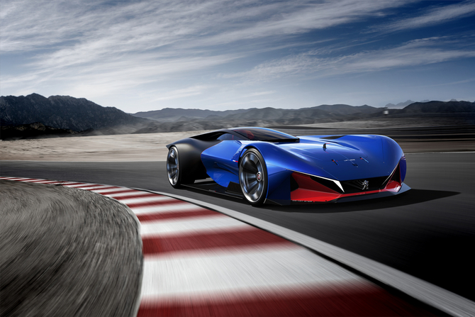 The single-seater concept is equipped with a 271hp petrol engine combined with two electric motors