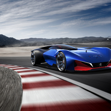 The single-seater concept is equipped with a 271hp petrol engine combined with two electric motors