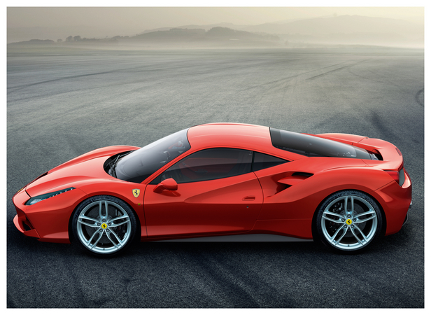 The new Ferrari 3.9-liter V8 engine that powers the 488 GTB has a 670hp output and 760Nm of torque