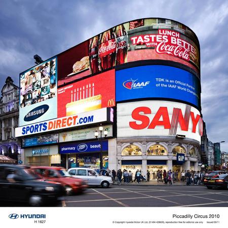 Hyundai Takes Over Piccadilly Circus