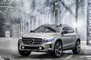 O Classe GLA utiliza a plataforma de tração dianteira dos Mercedes Classe A, B e CLA