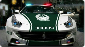 A polícia do Dubai pagou a totalidade do preço do carro