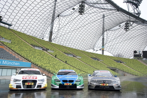 Os carros da Audi, da Mercedes e da BMW para a temporada 2012 do DTM