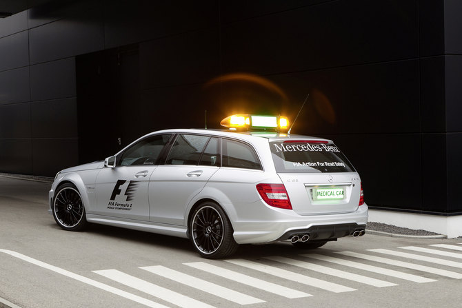 Mercedes Fields SLS AMG and C63 AMG Estate as F1 Safety Cars