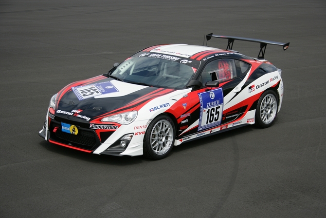 The GRMN GT86 competed in the 24 Hours of the Nurburgring in 2012