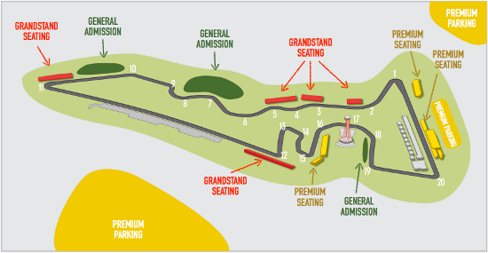 O traçado do Circuito das Américas