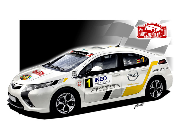 Opel Ampera Will Race in IRC Rally Monte Carlo