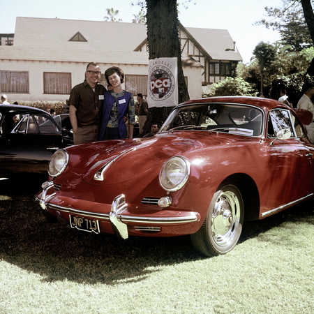 A Porsche club meeting in Del Mar, California, in 1963