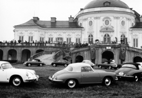 A Porsche Club of America meeting at the Solitude castle near Stuttgart, Germany