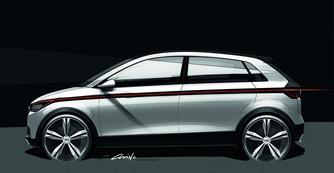 Audi Brings A2 Electric Car Concept to Frankfurt