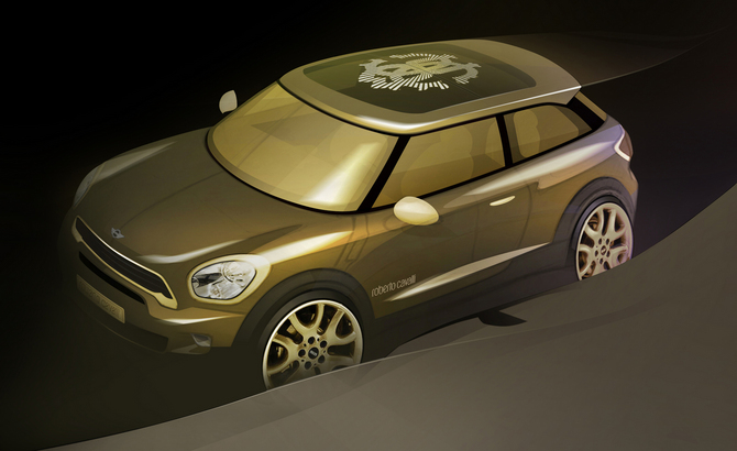 Cavalli MINI Paceman tem pintura iridiscente exclusiva criada pelo próprio estilista para os seus carros