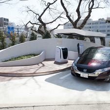 The FCX with its personal fuel station