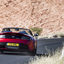 Still the car is 20kg lighter than the previous V12 Vantage Roadster