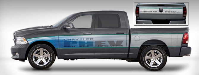 Chrysler Produces Fleet of Experimental Plug-in Electric Ram Pickups