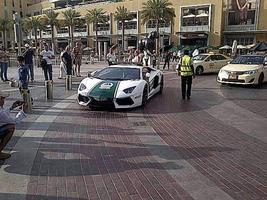 A frota policial também inclui um Lamborghini Aventador