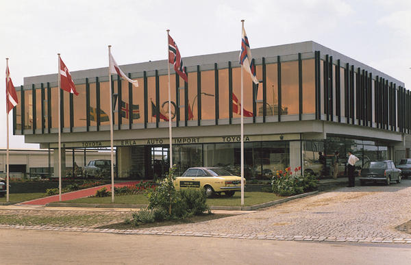 1963- Erla Auto Imports in Denmark becomes first Toyota distributor for all of Europe 1963- Erla Auto Imports in Denmark becomes first Toyota distributor for all of Europe