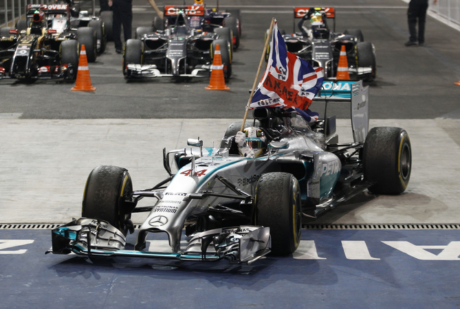 Hamilton received a special congratulation radio message from Prince Harry of England