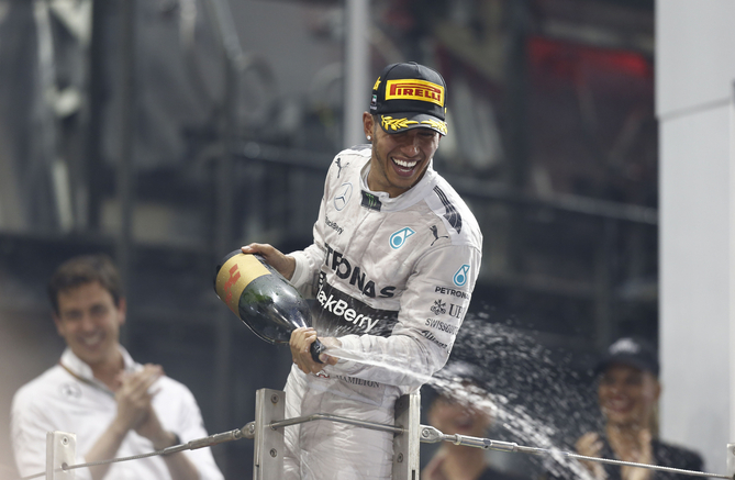 Hamilton conquered his second career title on Formula 1