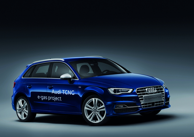 O A3 Sportback TCNG funciona a gás natural e bio-metano