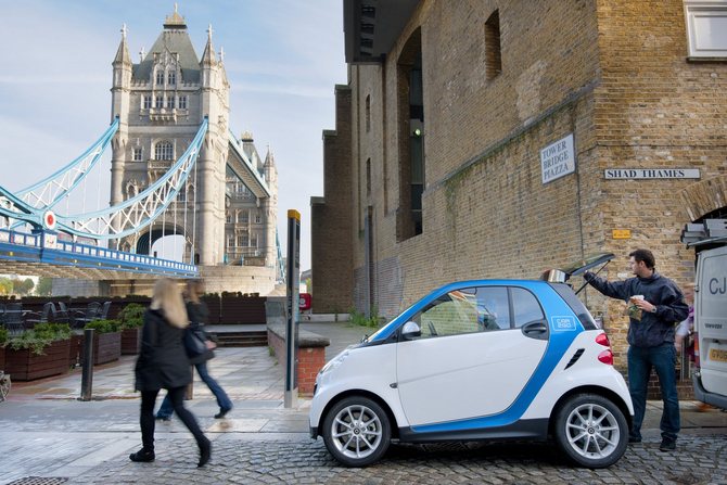 Daimler's Car2Go Car Sharing Opens in London