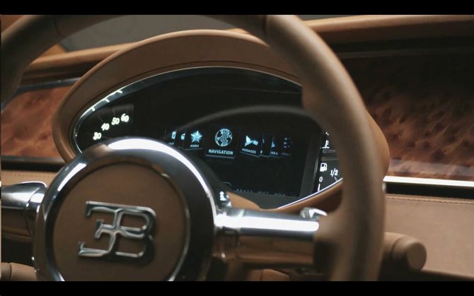 The instrument cluster appears entirely digital