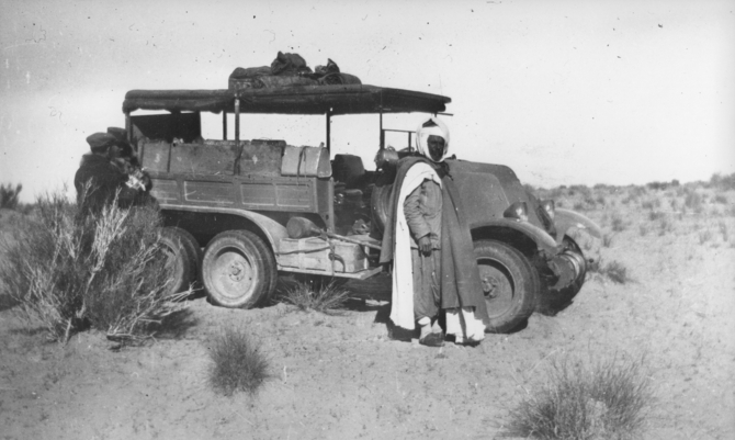 The 1925 Type MH six-wheeler attempted to cross the desert