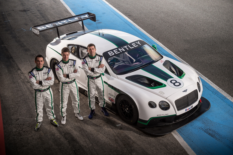 Bentley contratou Guy Smith, Steven Kane e Andy Meyrick para conduzirem o Continental GT3