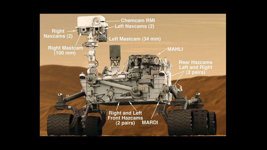 Uma imagem detalhada do Curiosity