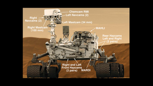 Uma imagem detalhada do Curiosity