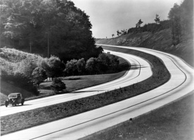 Uma Autobahn vazia de 1936 a 1939