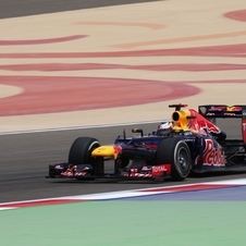 Vettel durante a qualificação para o Grande Prémio do Bahrain