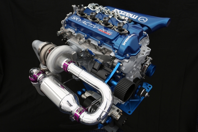 The engine is a 2.2 liter, four-cylinder turbocharged engine