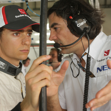 Gutierrez era o piloto reserva da Sauber em 2012 e este ano conquistou um lugar na equipa principal