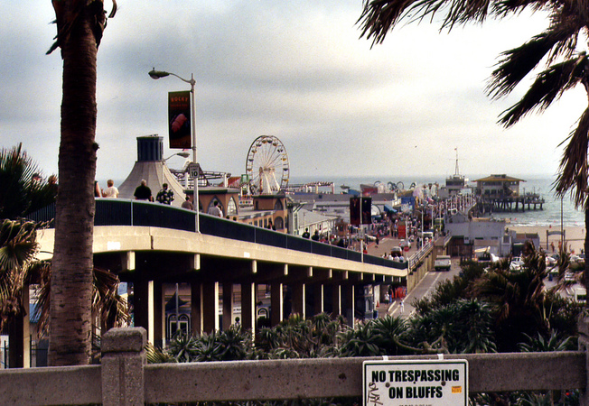 The famous Santa Monica pier...