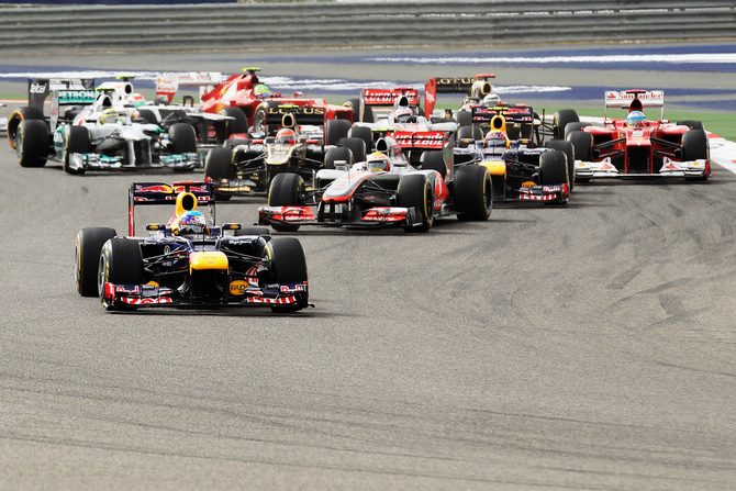 Race action in Bahrain