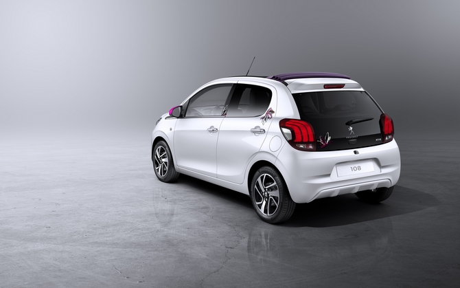 Der neue Peugeot 108 in vielen ausdrucksstarken Varianten