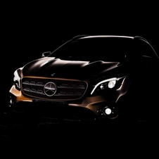 O novo design dianteiro do Mercedes-Benz GLA foi mostrado numa imagem 