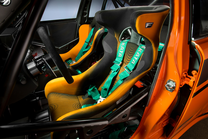 It also gets racing seats and harnesses