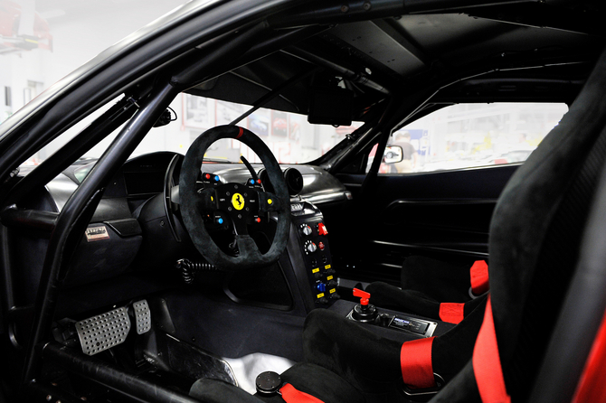 Even the interior is specified for racing